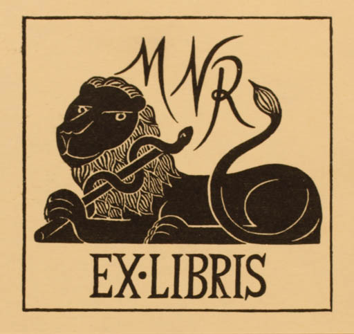 Exlibris by Mogens Zieler from Denmark for M.N. Apoteker Reimers - Medicine 