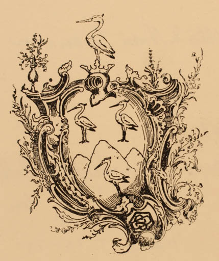 Exlibris by Viggo J. von Holstein-Rathlow from Denmark for Otto & Nina Svenson - Heraldry 